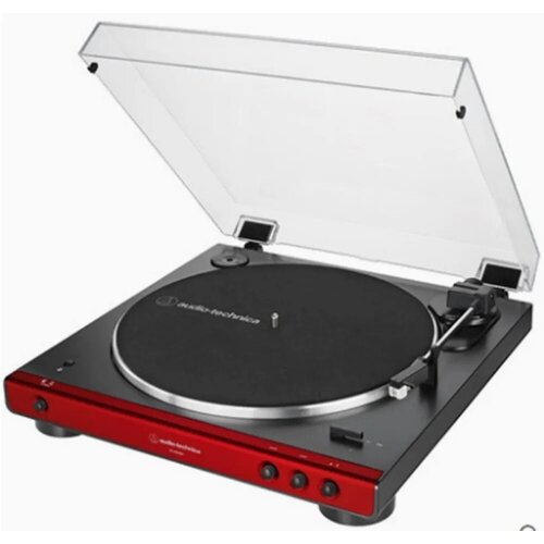 Audio-technica AT-LP60X виниловый проигрыватель, красный