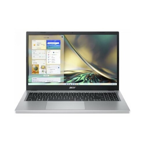 Ноутбук Acer Aspire 3 A315-24P-R103 AMD Athlon Silver 7120U, 2.4 GHz - 3.5 GHz, 8192 Mb, 15.6 Full HD 1920x1080, 256 Gb SSD, DVD нет, AMD Radeon 610M, No OS, серебристый, 1.78 кг, NX. KDECD.005