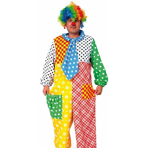 фото Карнавальный костюм "клоун клёпа", взрослый, размер l (52-54/182) карнавалофф