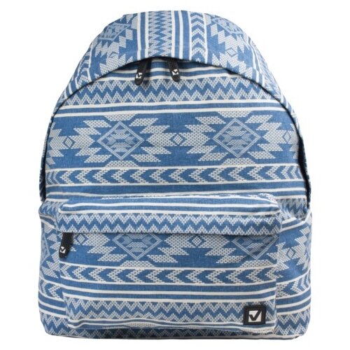 фото Рюкзак brauberg, универсальный, сити-формат, голубой, "нордик", 20 литров, 41х32х14 см, 225357