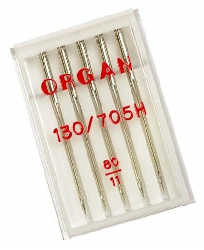 Иглы для швейных машин стандарт, (в блистере) Organ №80, 5 шт. арт. 4964832150806