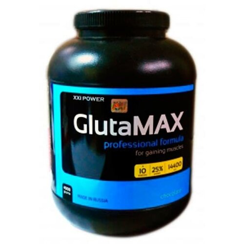 XXI GlutaMAX 4кг (Шоколад) Молочный и соевый протеин с Глютамином / Гейнер для набора мышечной массы / Белок с витаминами и минералами