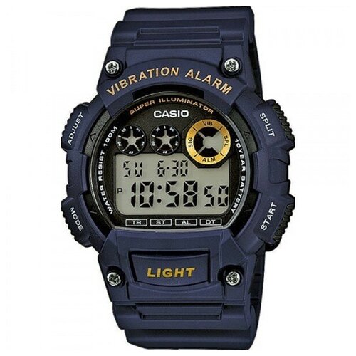 Наручные часы CASIO Collection W-735H-2A, черный, синий