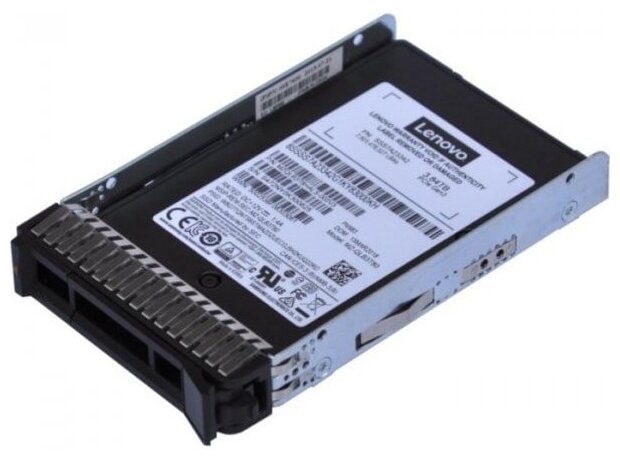 Lenovo PM983 Entry - SSD - 3,84TB - Hot-Swap - 2.5" / U.2 (6,4 cm / U.2) - U.2 PCIe 3.0 x4 (NVMe) - für ThinkSystem SN550 (2.5"); SR570 (2.5"); SR590 (2.5"); SR850 (2.5"); ST550 (2.5") (4XB7A10176)