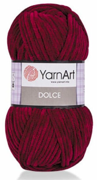 Пряжа YarnArt Dolce малина (752), 100%микрополиэстер, 120м, 100г, 2шт