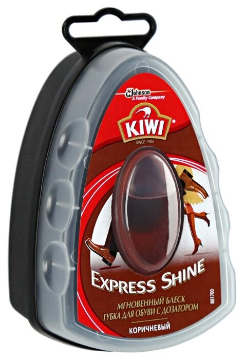 Kiwi Губка с дозатором Express Shine коричневый