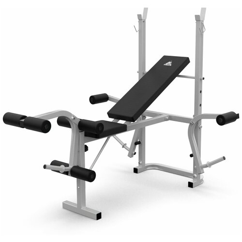 фото Скамья силовая со стойками для жима/стойка для штанги d742 dfc