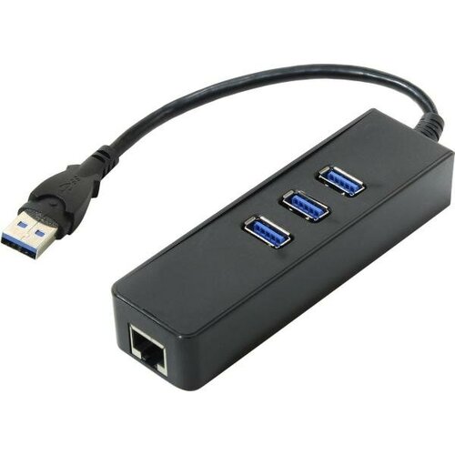 Концентратор USB 30 ORIENT JK-340 3 х USB 30 черный Gigabit Ethernet 260000₽