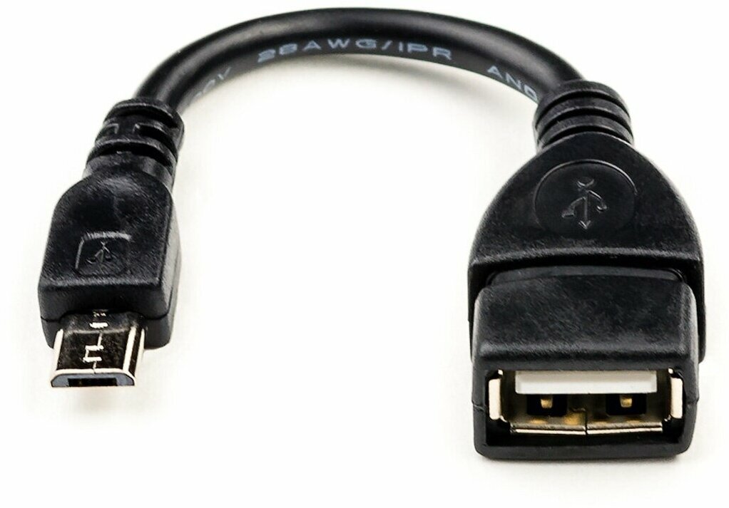 Аксессуар ATcom USB 2.0 AF - Micro 5P OTG 10cm АТ3792