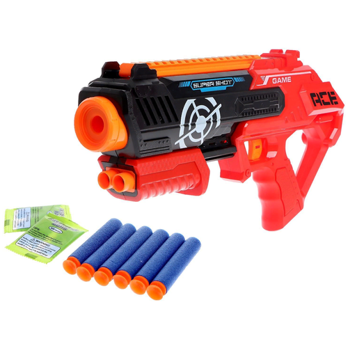 фото Бластер doubleshot gun, стреляет мягкими пулями, 5541511 . woow toys