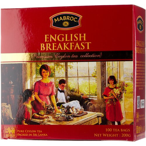 Чай чёрный "Маброк"- Английское чаепитие - Английский завтрак, 100 пак.