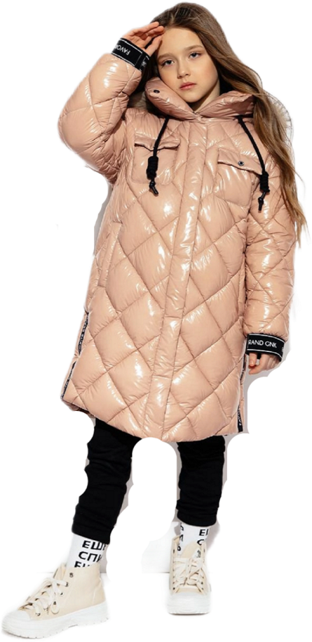 Пальто зимнее для девочки (Размер: 122), арт. ЗС-919, цвет розовый