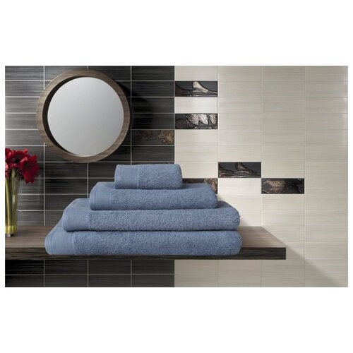 фото Guten morgen полотенце johanan цвет: тёмно-голубой (70х140 см)