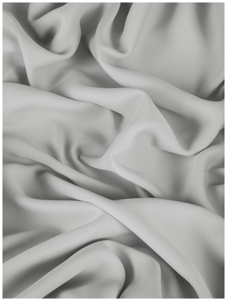 Комплект штор ТД Текстиль блэкаут, ширина 200см, высота 270см, в упаковке 2 шторы, цвет серебристый - фотография № 3