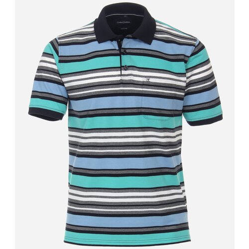 Casamoda, рубашка-поло мужская, цвет: голубой, размер: XL