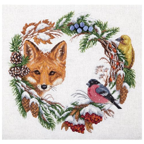 фото Набор для вышивания panna ps-1775 зимний венок