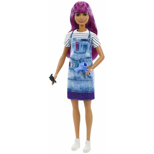 Mattel Кукла Барби - Стилист (Barbie Salon Stylist Doll with Purple Hair)