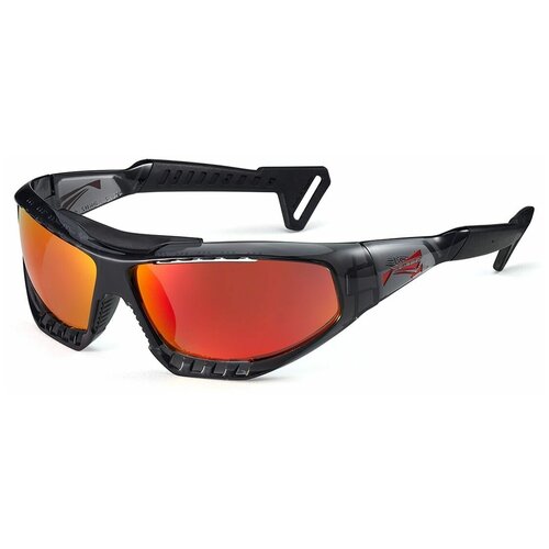 Солнцезащитные очки LiP Sunglasses LiP Surge / Gloss Trans. Grey / Black / PCPL Levanté Series ML Red Smoke, серый