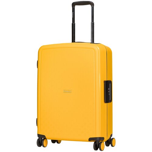 Чемодан Robinzon Cuba, 72 л, размер M, желтый чемодан robinzon 70 л размер m желтый