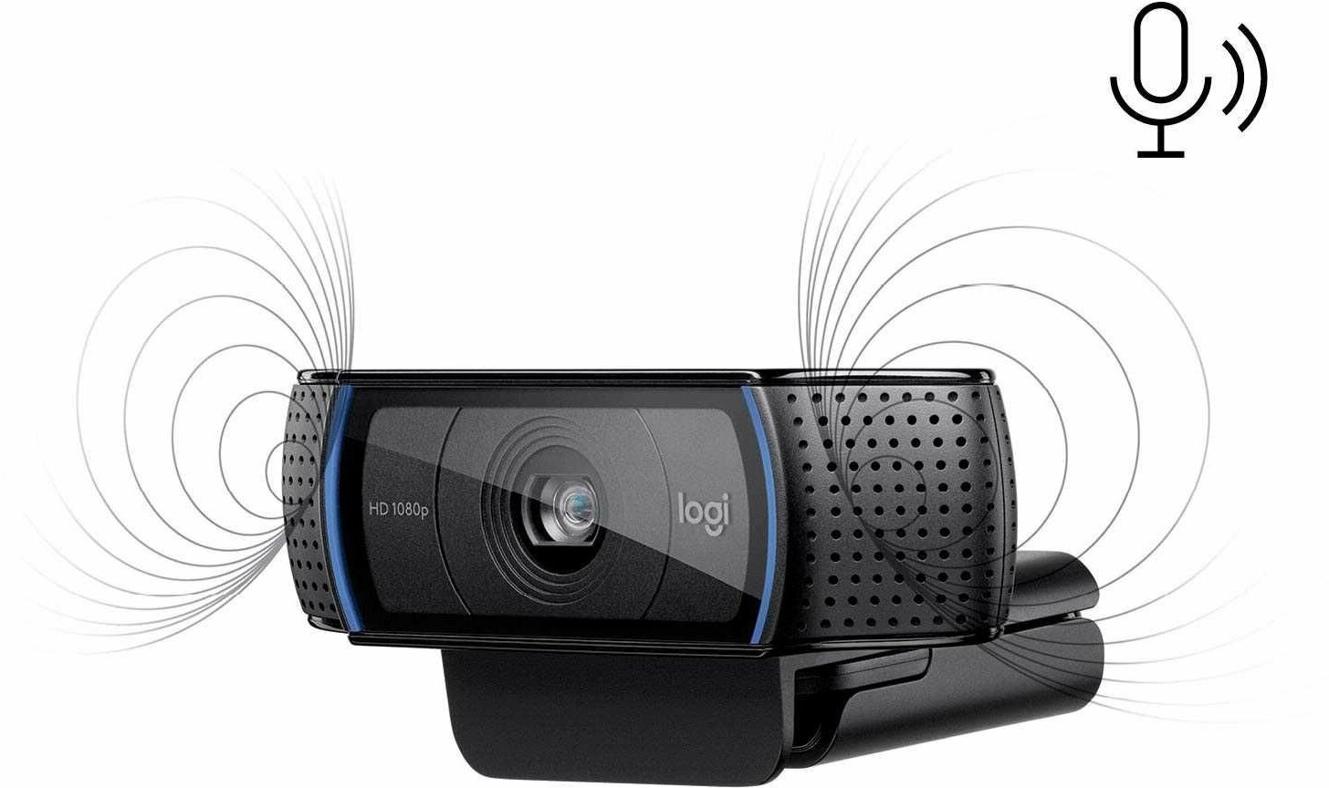 Веб-камера Logitech HD Pro Webcam C920, черный - фотография № 5