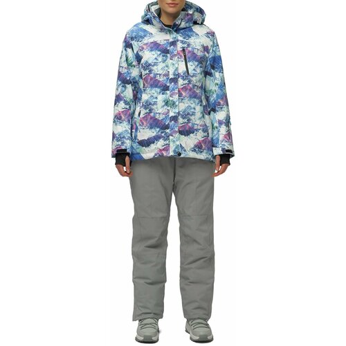 Комплект с брюками  для сноубординга, зимний, силуэт полуприлегающий, утепленный, водонепроницаемый, размер 58, синий