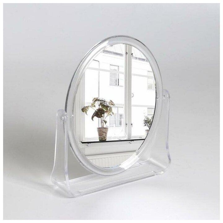 Зеркало настольное двустороннее зеркальная поверхность 115 × 145 см цвет прозрачный