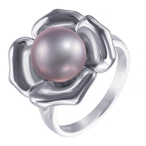 фото Element47 кольцо из серебра 925 пробы с жемчугом к. речным ps0800623r_ko_wg, размер 17.5