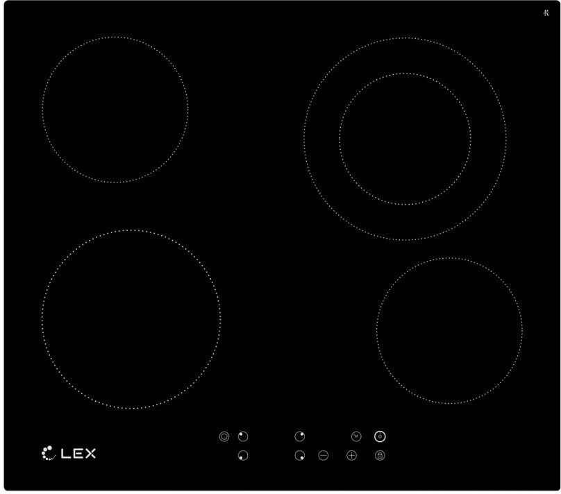 Электрическая варочная панель LEX EVH 641 BL
