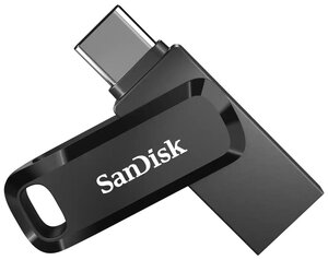 Флешка SanDisk Ultra Dual Drive Go USB Type-C 128 ГБ, 1 шт, черный