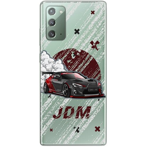 Силиконовый чехол Mcover для Samsung Galaxy Note 20 с рисунком JDM машина силиконовый чехол mcover для samsung galaxy note 20 с рисунком машина фиолетовая