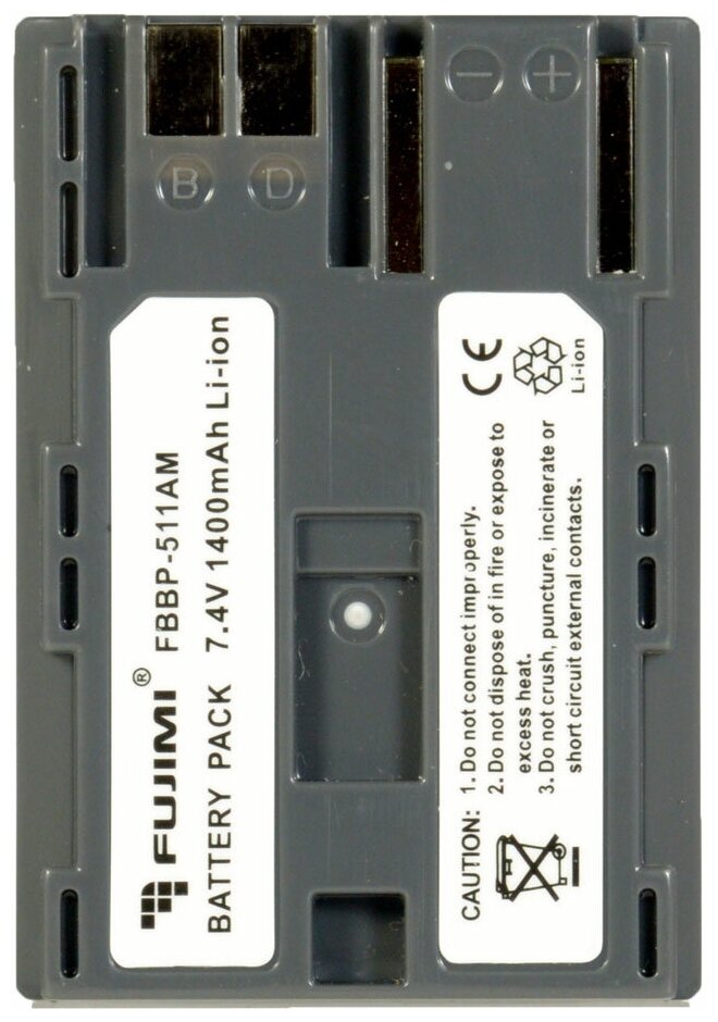 Аккумулятор Fujimi BP-511, 1400 мАч