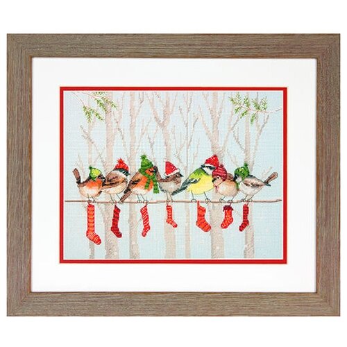 фото Набор для вышивания "dimensions" 70-08970 "зимние сборы"30 х 23 см