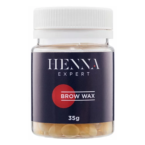 Henna Expert воск Brow Wax для коррекции бровей 35 г пинцет для коррекции бровей henna expert скошенный металлик голубой страз