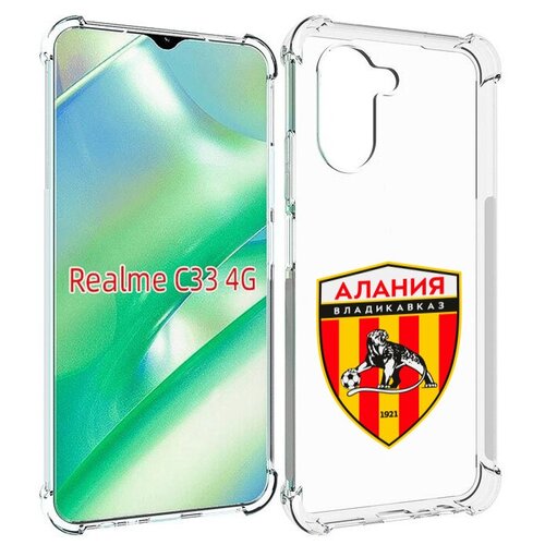 Чехол MyPads фк-алания-2 для Realme C33 4G задняя-панель-накладка-бампер