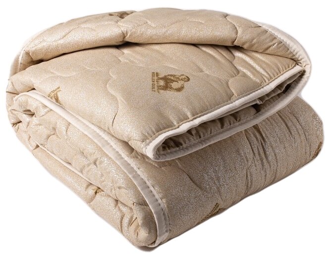 Одеяло 2-спальное, 172 х 205 см, Овечья шерсть 50%+75% полиэстер, 250 г/м2, всесезонное, чехол 100% полиэстер, кант, IVVA