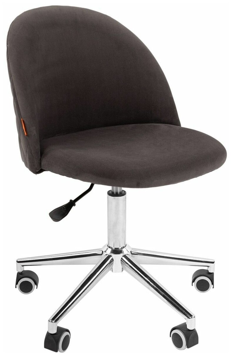 Компьютерное кресло для дома и офиса CHAIRMAN HOME 118, ткань велюр, серый - фотография № 1