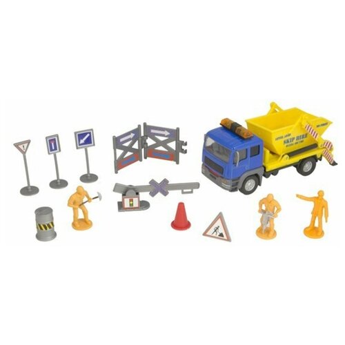 Roadsterz Игровой набор Строительная команда с жёлтым грузовиком