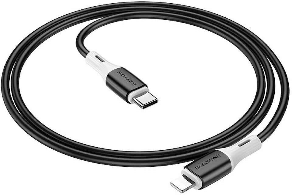 Кабель для Apple Lightning Type-C Borofone BX79 1m черный