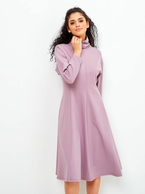 Платье-водолазка ГАЛINA МАЛINA, полуприлегающее, миди, размер 46/50, розовый