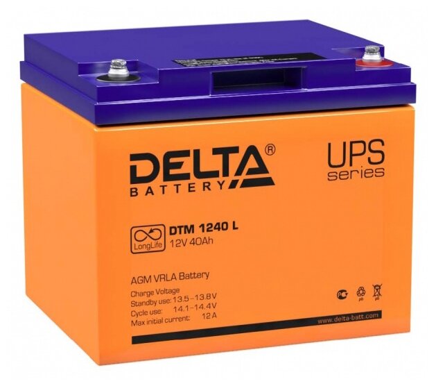 Батарея для ИБП Delta DTM 1240 L 12В 40Ач