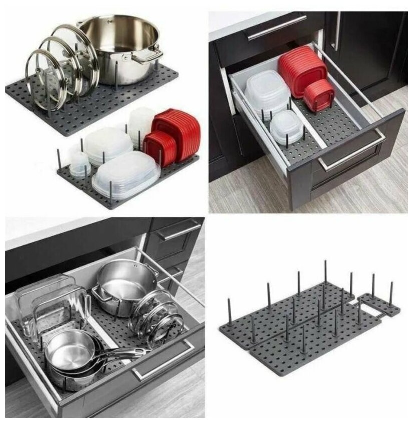 Подставка для столовых приборов Drawer Organizer  45 см х 15 см х 10 см 1 шт