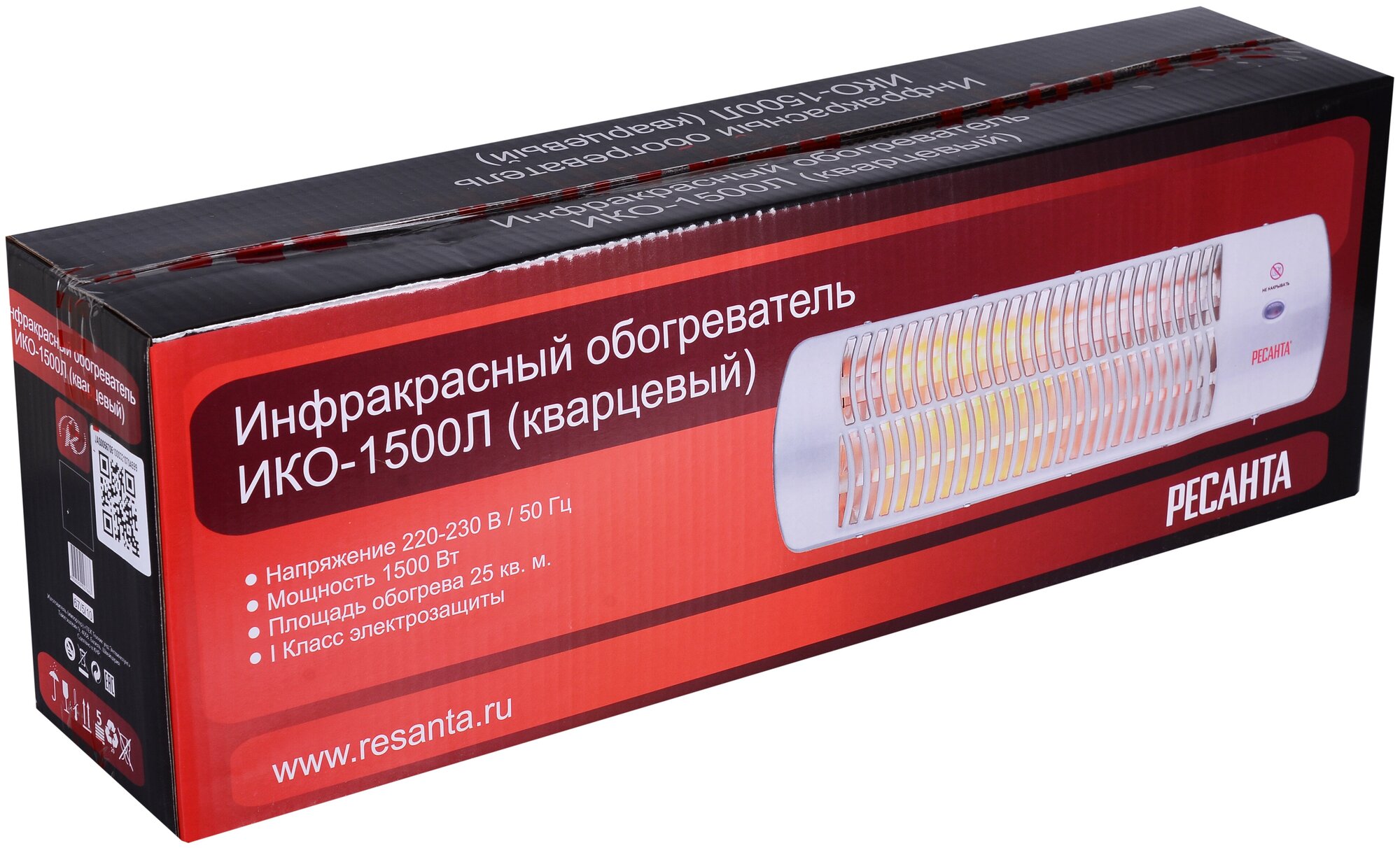 Инфракрасный обогреватель ИКО-1500Л (кварцевый)  —  в .