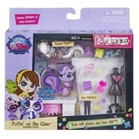 Скунс Pepper Clark (#3694), белка Jojo Chestnut #3695 'Путь к гламуру' (Puttin' on the Glam), Littlest Pet Shop Hasbro