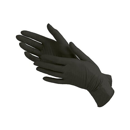 Перчатки нитриловые (черные) Klever "XL" 100шт/упк