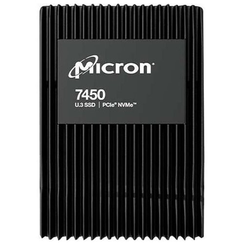 Micron SSD 7450 MAX, 12800GB, U.3(2.5 15mm), NVMe, PCIe 4.0 x4, 3D TLC, R/W 6800/5600MB/s, IOPs 1 000 000/410 000, TBW 70000, DWPD 3 (12 мес.)