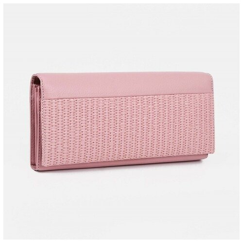 фото Кошелек , на магните, отделение для монет, розовый сима-ленд
