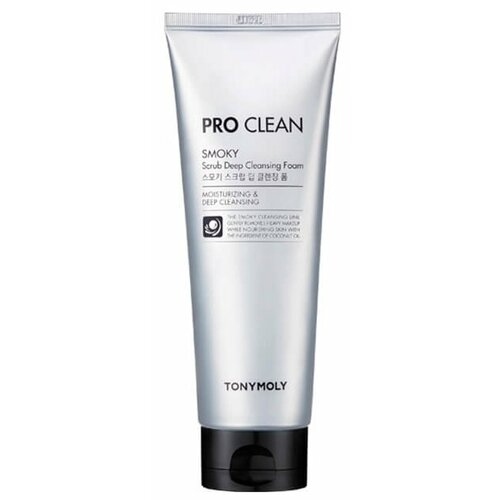 TONY MOLY пенка-скраб очищающая Pro Clean Smoky, 150 мл