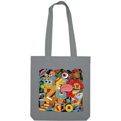 фото Сумка шоппер us basic, серый