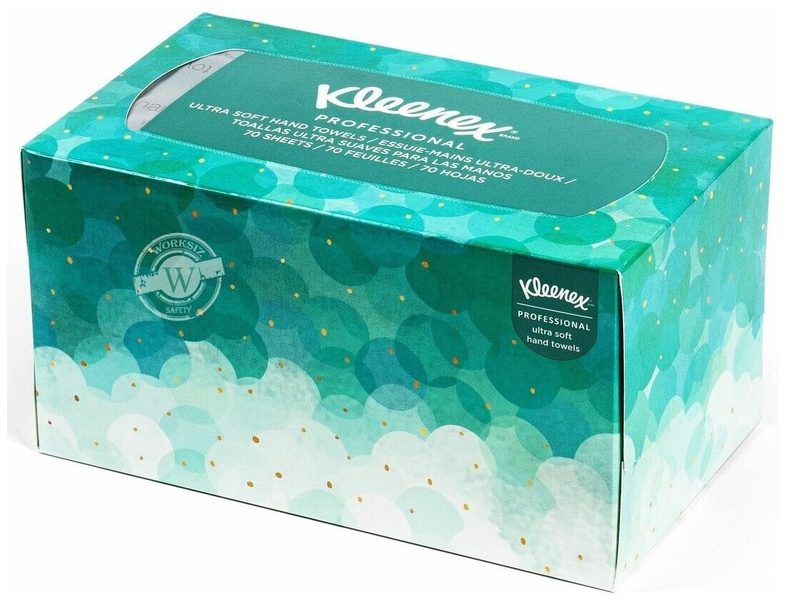 Бумажные листовые полотенца / салфетки Kleenex Ultra Soft ( Клинекс Ультра Софт ) 1126, 1 шт.