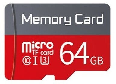 Карта памяти Micro SD HC 64ГБ/64 GB/Флешка/Для телефона/Для планшета/Для фотоаппарата